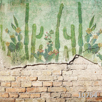 Кактусы на стене