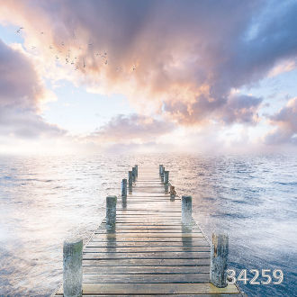 Закат на море