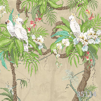 Попугаи на пальмах