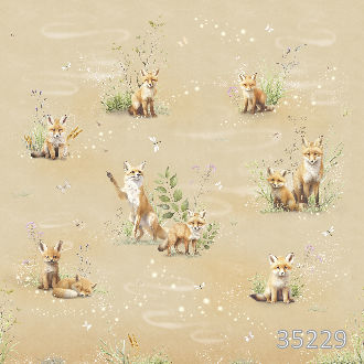 Летний день с лисятами