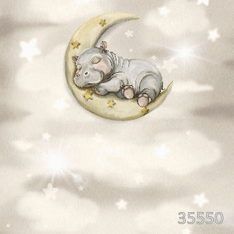 Сонный бегемотик